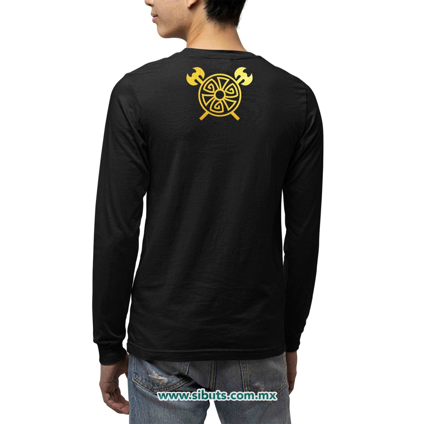 Playera Hombre Manga Larga Serie Vikingos