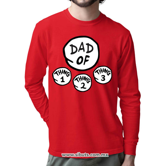 Playera Hombre Manga Larga Dr. Seuss Dad Of Things