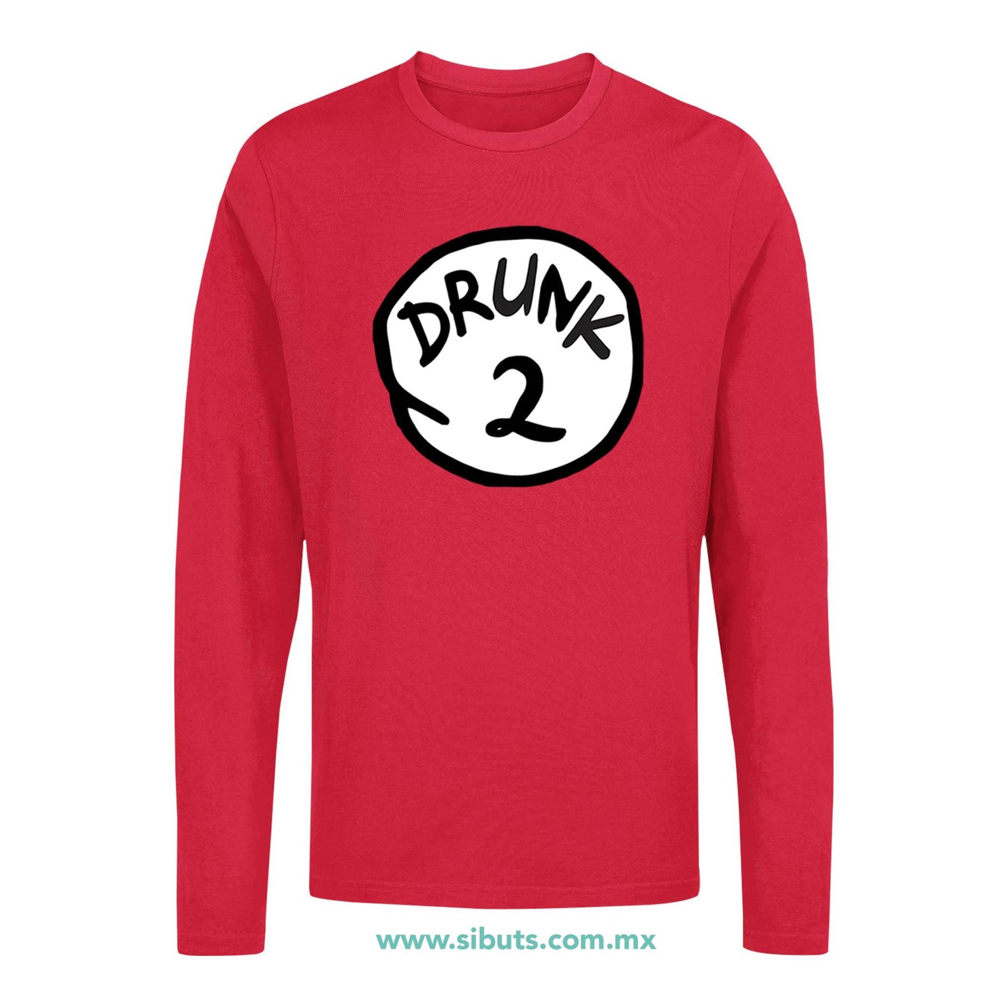 Playera Hombre Manga Larga Dr. Seuss Drunk 2