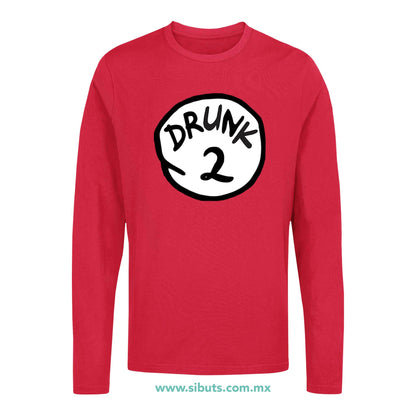 Playera Hombre Manga Larga Dr. Seuss Drunk 2