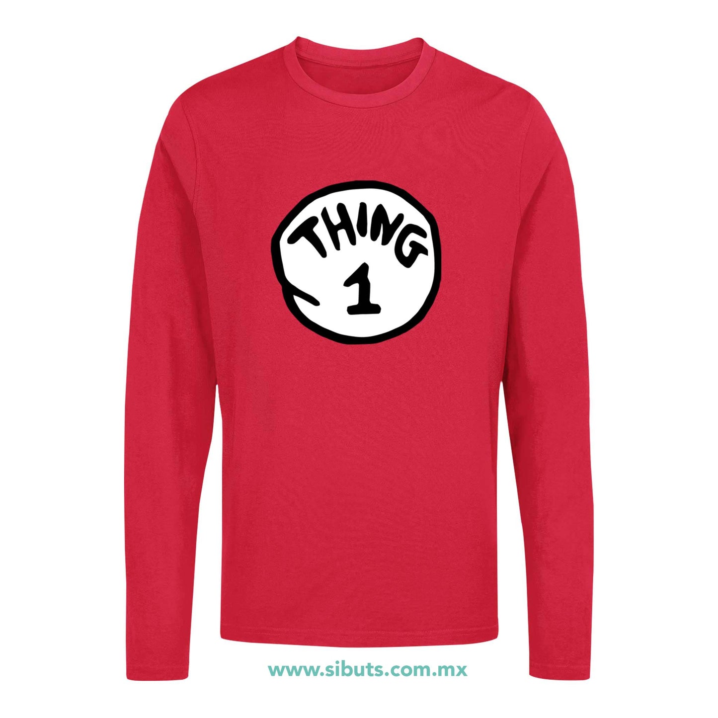 Playera Hombre Manga Larga Dr. Seuss Thing 1