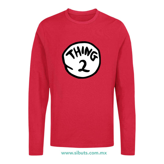 Playera Hombre Manga Larga Dr. Seuss Thing 2