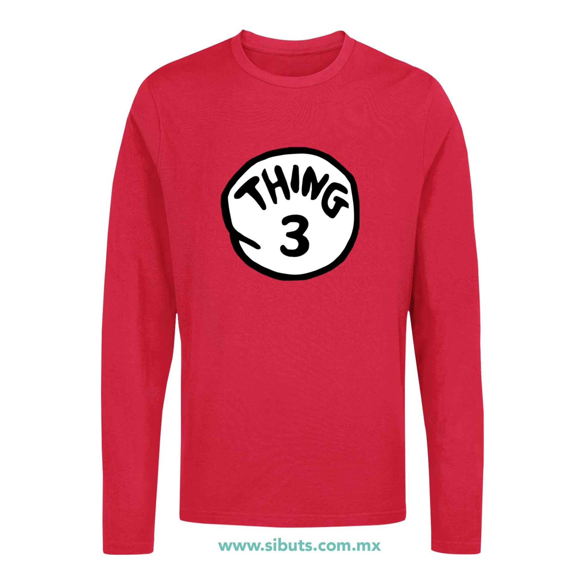 Playera Hombre Manga Larga Dr. Seuss Thing 3