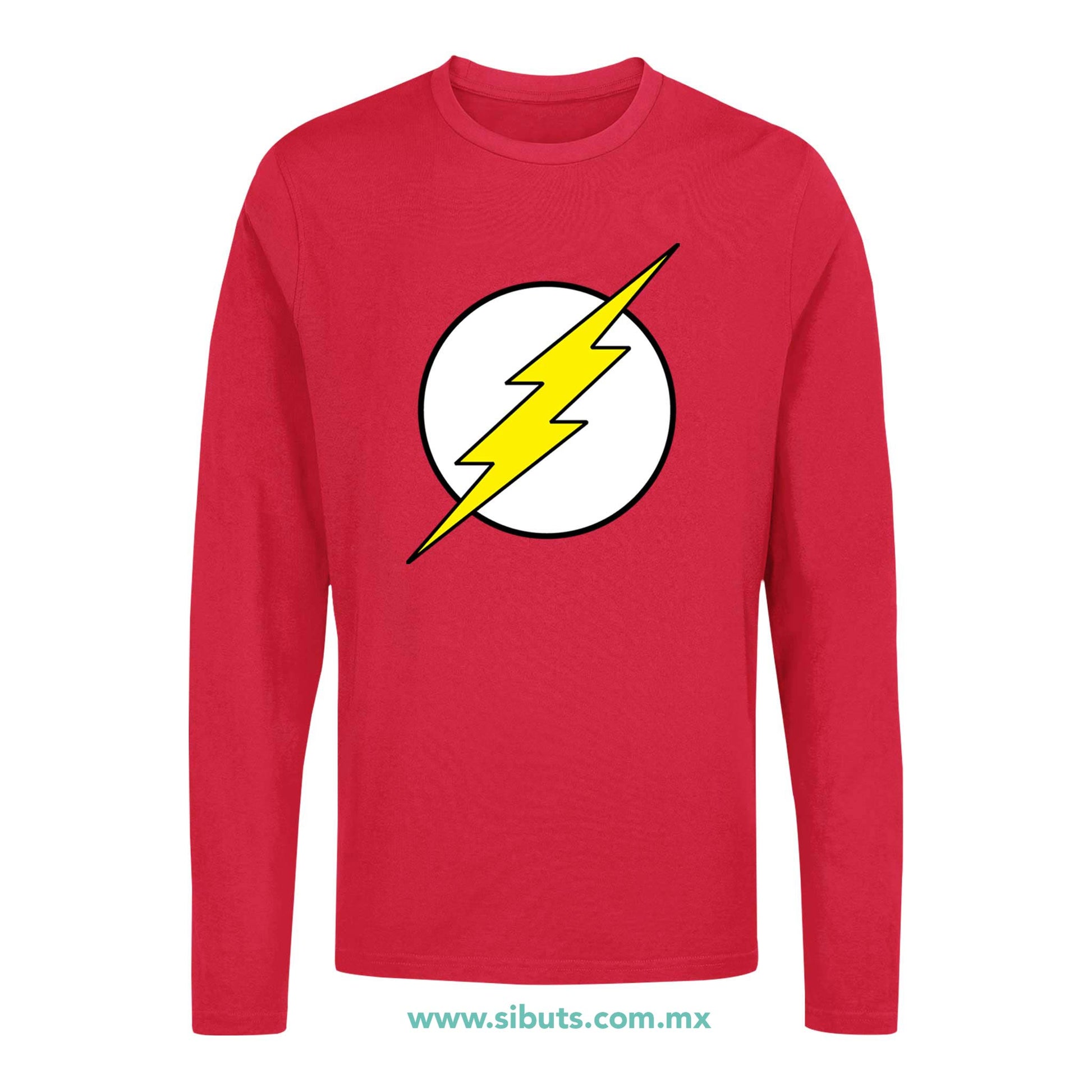 Playera Hombre Manga Larga Flash