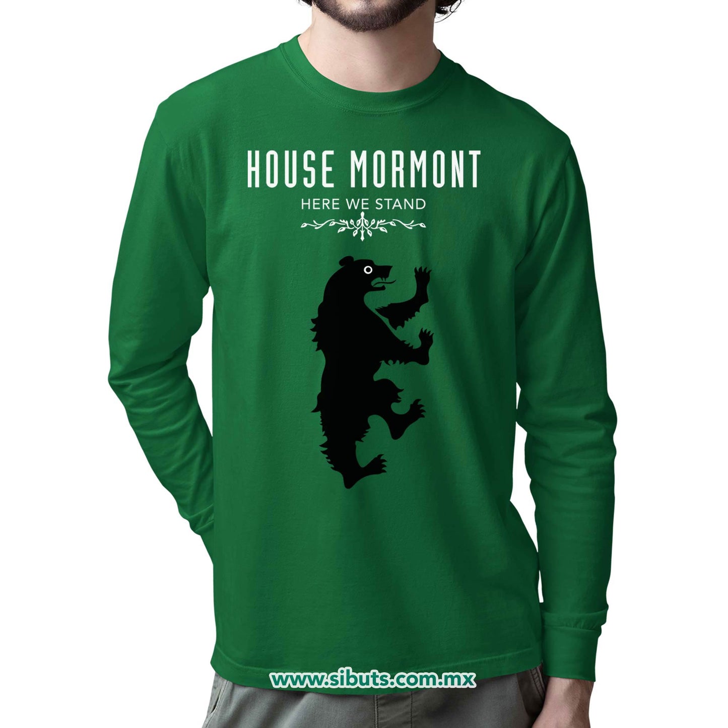 Playera Hombre Manga Larga Game Of Thrones House Mormont
