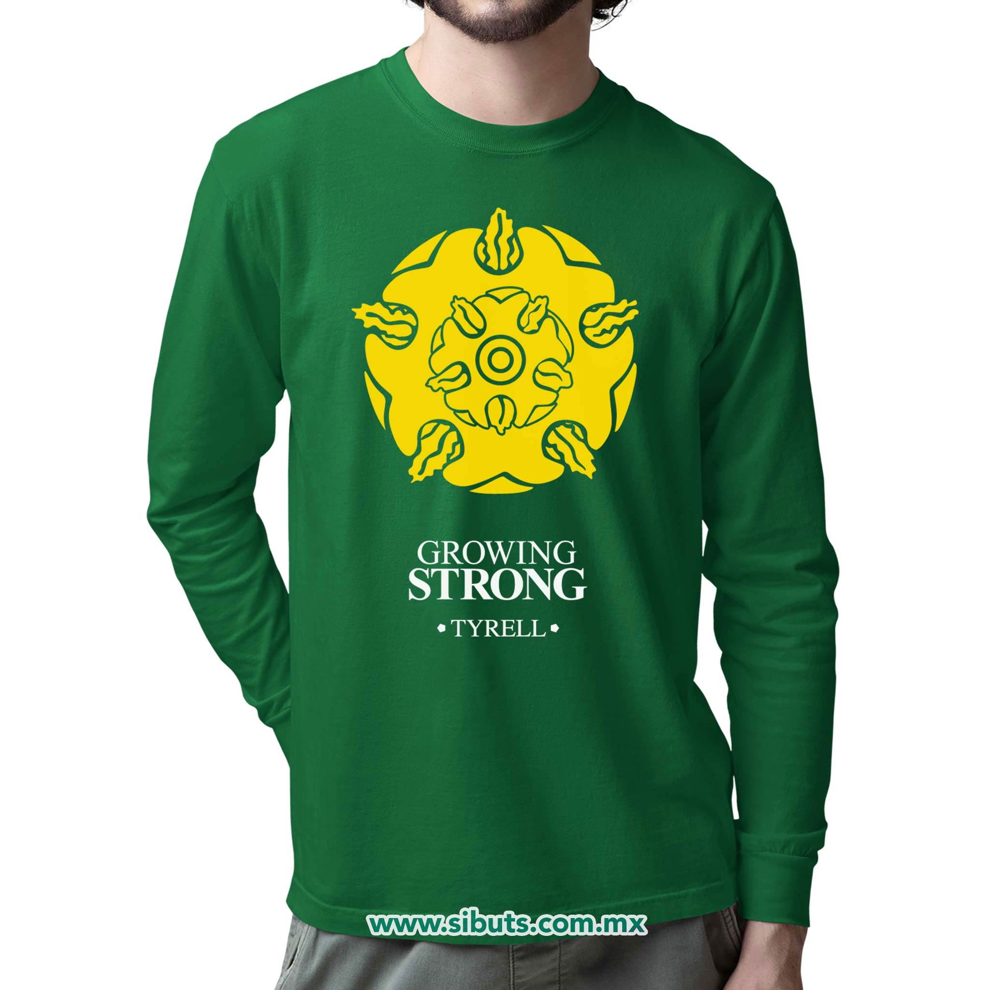 Playera Hombre Manga Larga Game Of Thrones House Tyrell