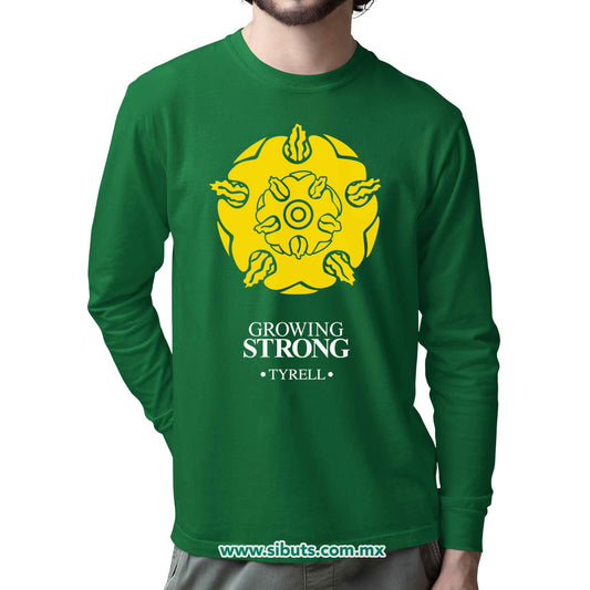 Playera Hombre Manga Larga Game Of Thrones House Tyrell
