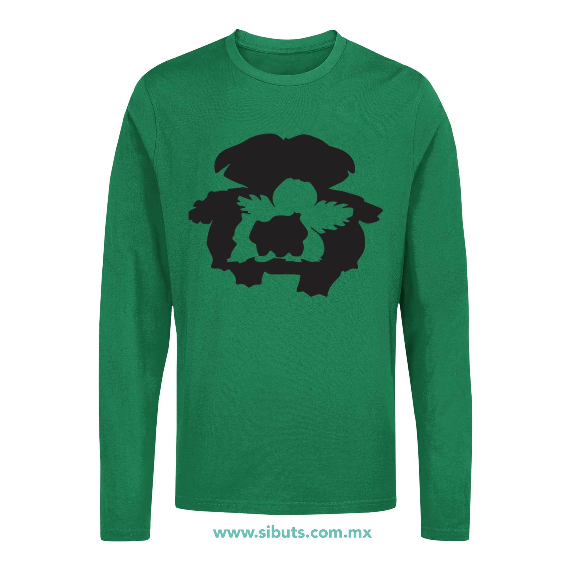 Playera Hombre Manga Larga Pokemon Bulbasaur Evolutions