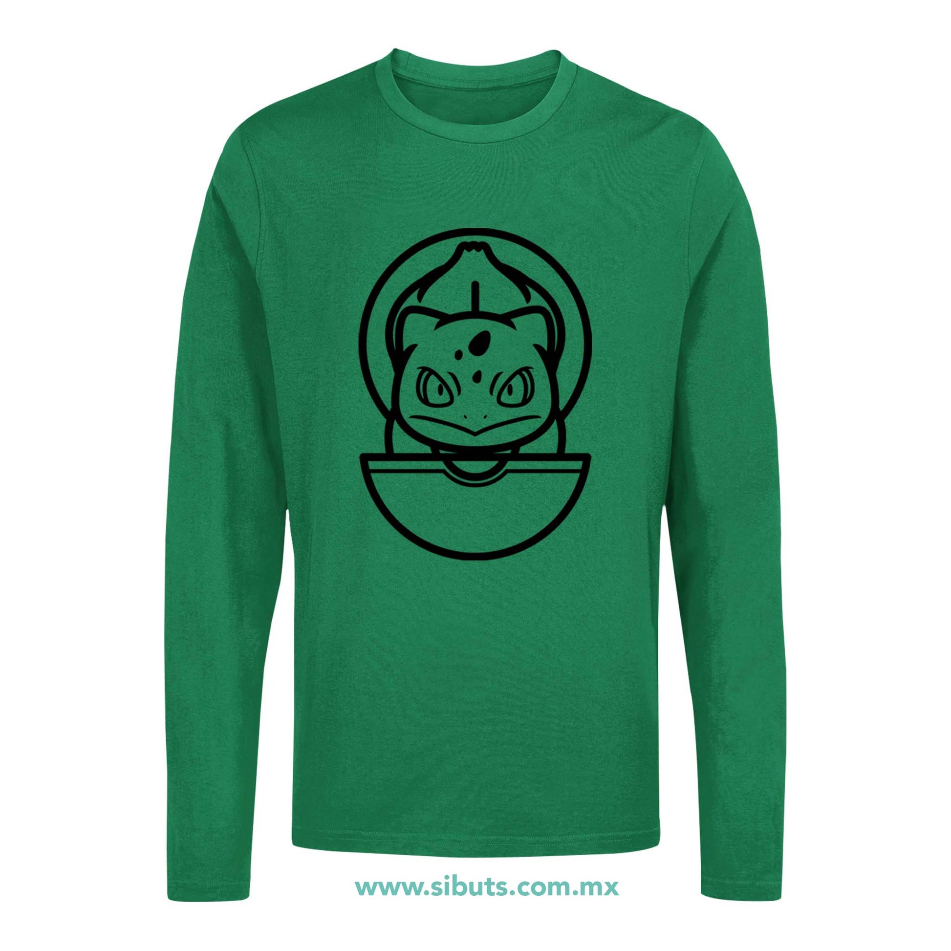 Playera Hombre Manga Larga Pokemon Bulbasaur Point