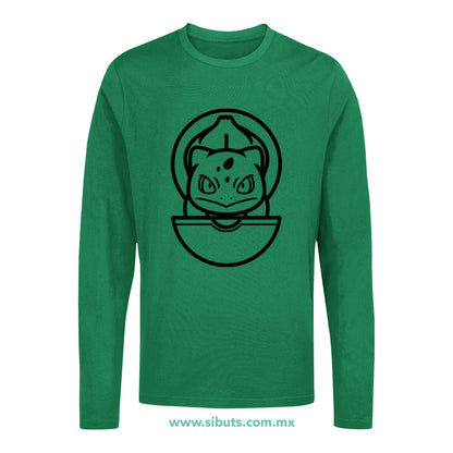 Playera Hombre Manga Larga Pokemon Bulbasaur Point