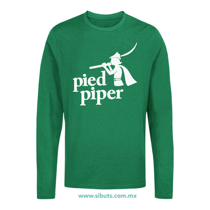 Playera Hombre Manga Larga Silicon Valley Pied Piper
