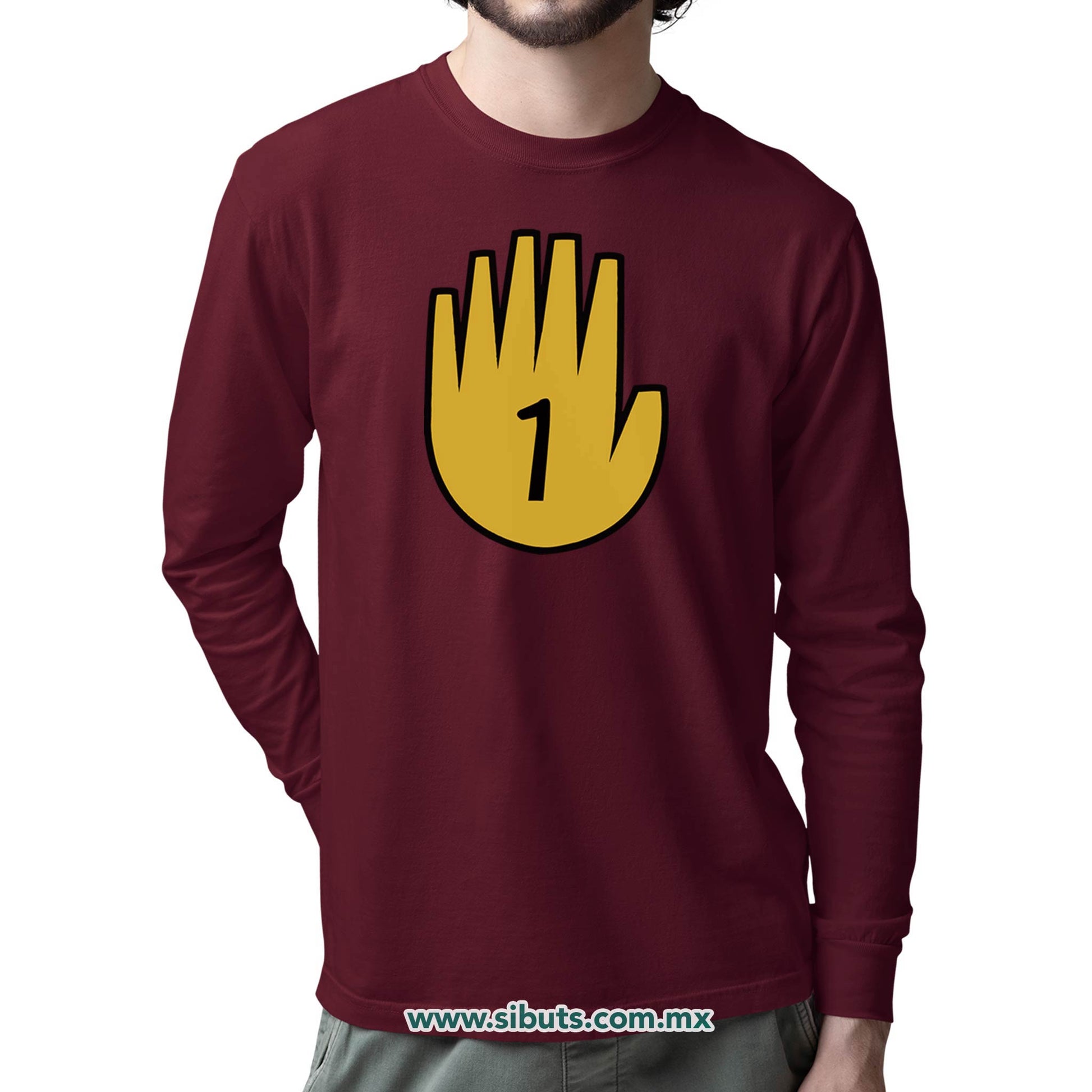 Playera Hombre Manga Larga Gravity Falls Diario