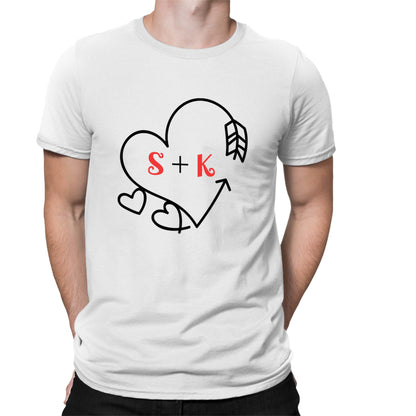 Playera para Parejas Personalizada con Iniciales