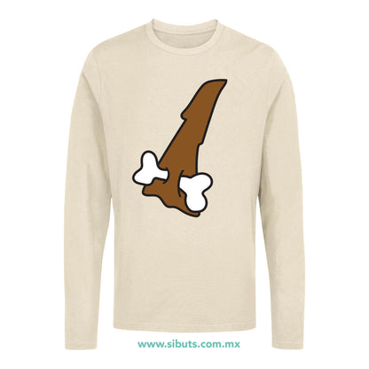 Playera Hombre Manga Larga Picapiedra Bam Bam