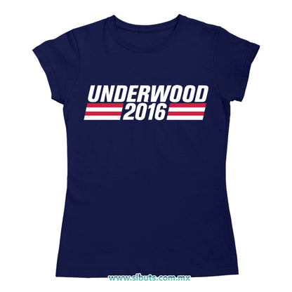 Playera Mujer House Of Cards Underwood 2016