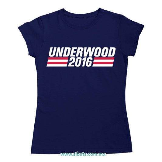 Playera Mujer House Of Cards Underwood 2016