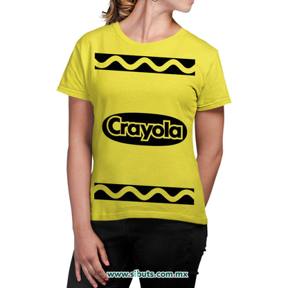 Playera Mujer Crayola Amarilla