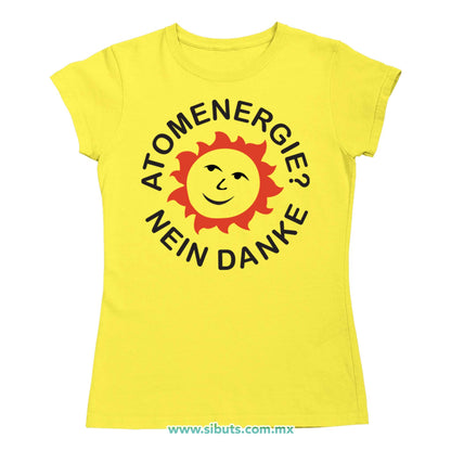 Playera Mujer Dark Atomenergie Nein Danke