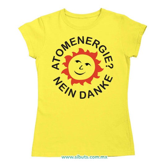 Playera Mujer Dark Atomenergie Nein Danke