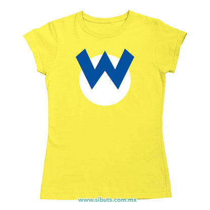 Playera Mujer Mario Bros Wario