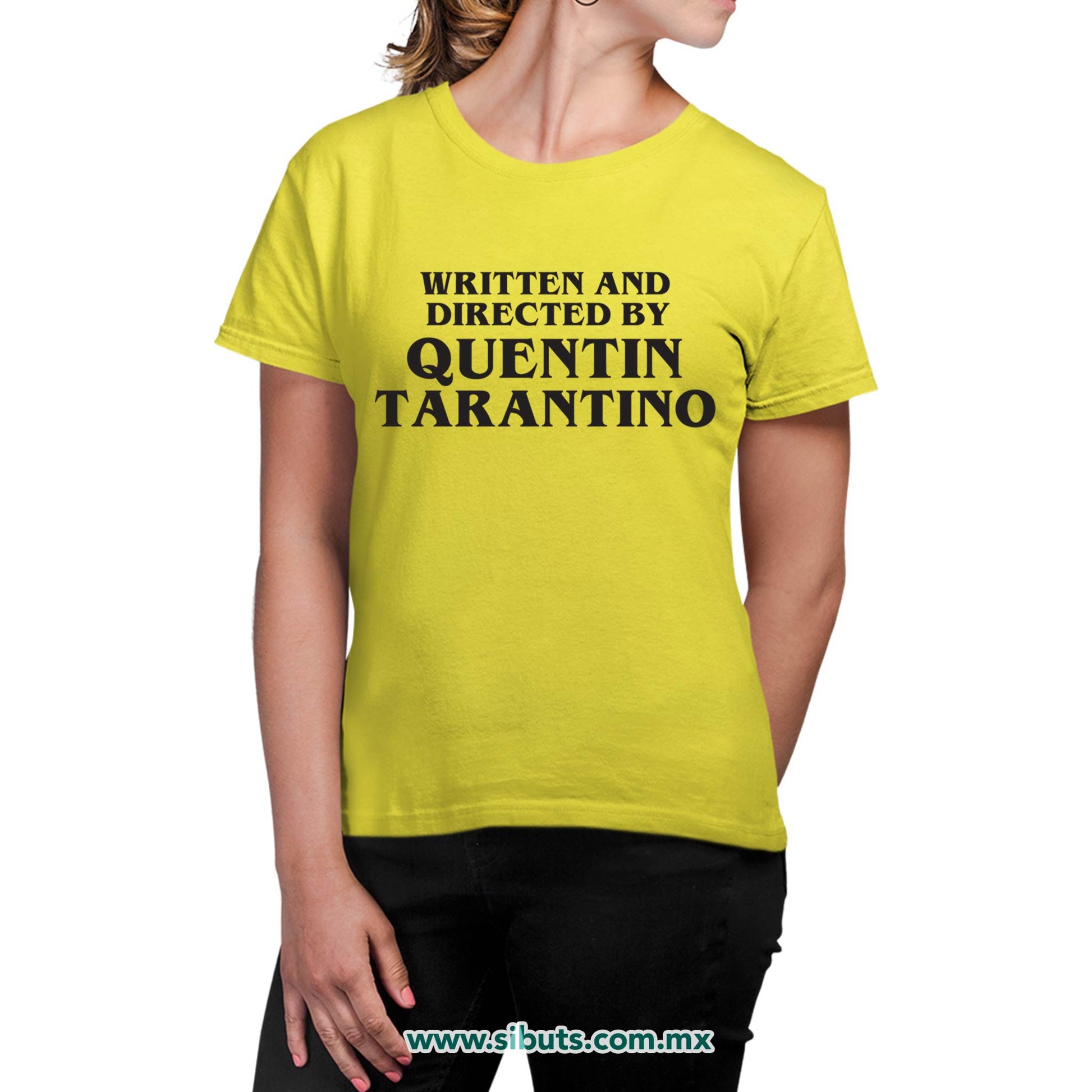 Playera Mujer Written And Directed By Quentin Tarantino
