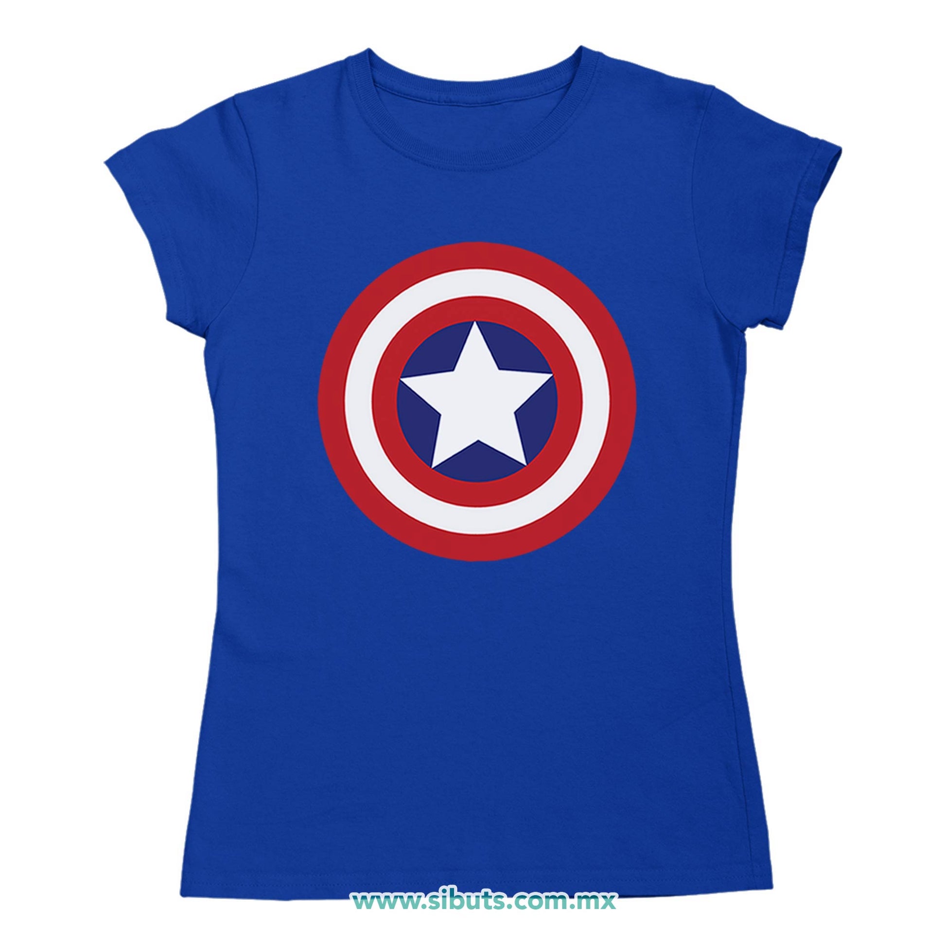 Playera Mujer Capitan America