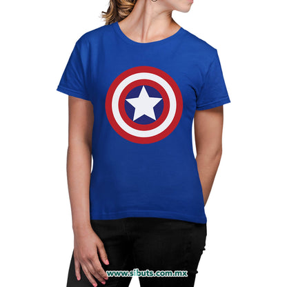 Playera Mujer Capitan America