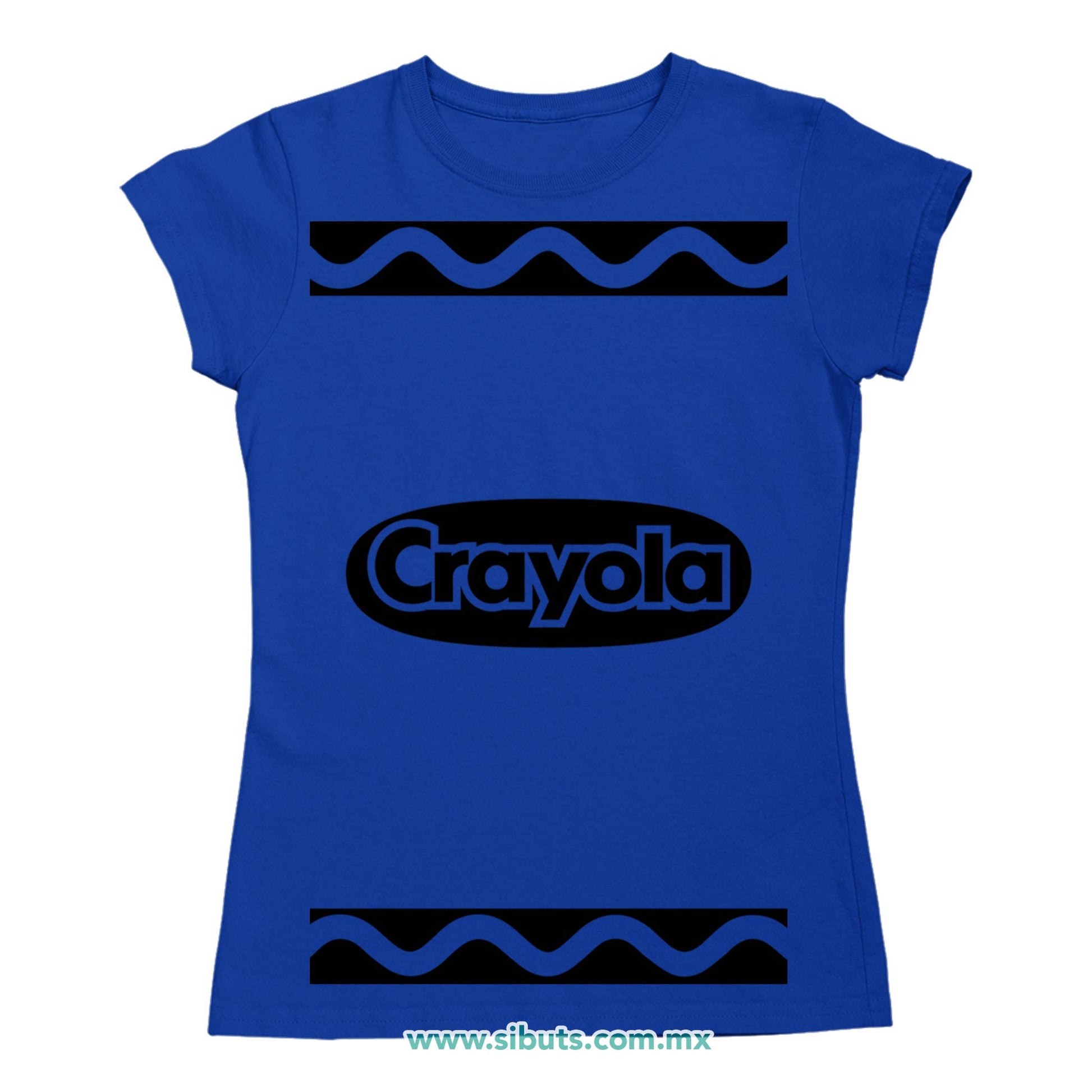 Playera Mujer Crayola Azul