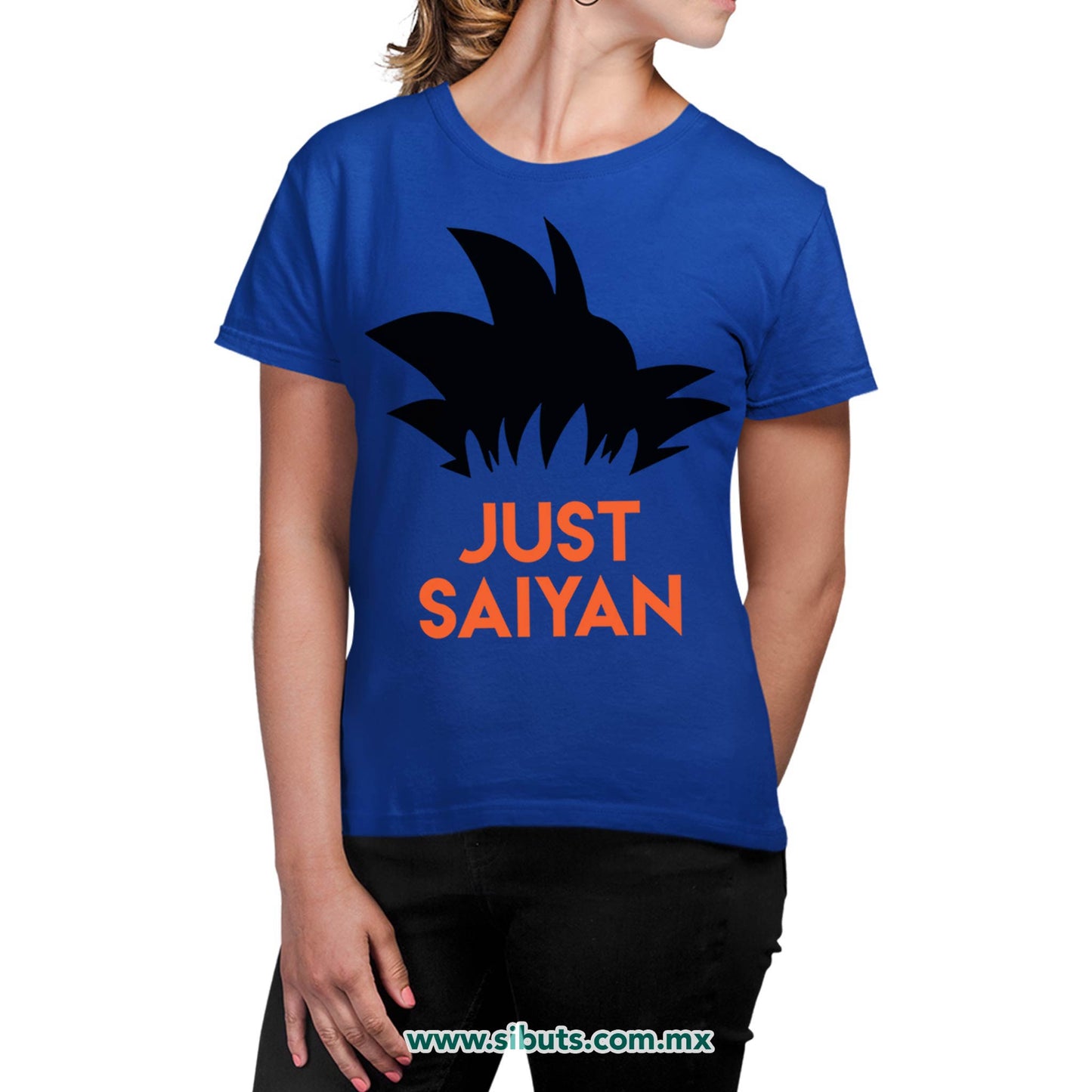 Playera Mujer Dragon Ball Goku Just Saiyan