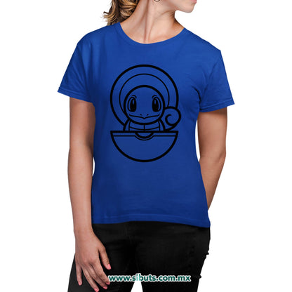 Playera Mujer Pokemon Squirttle Point