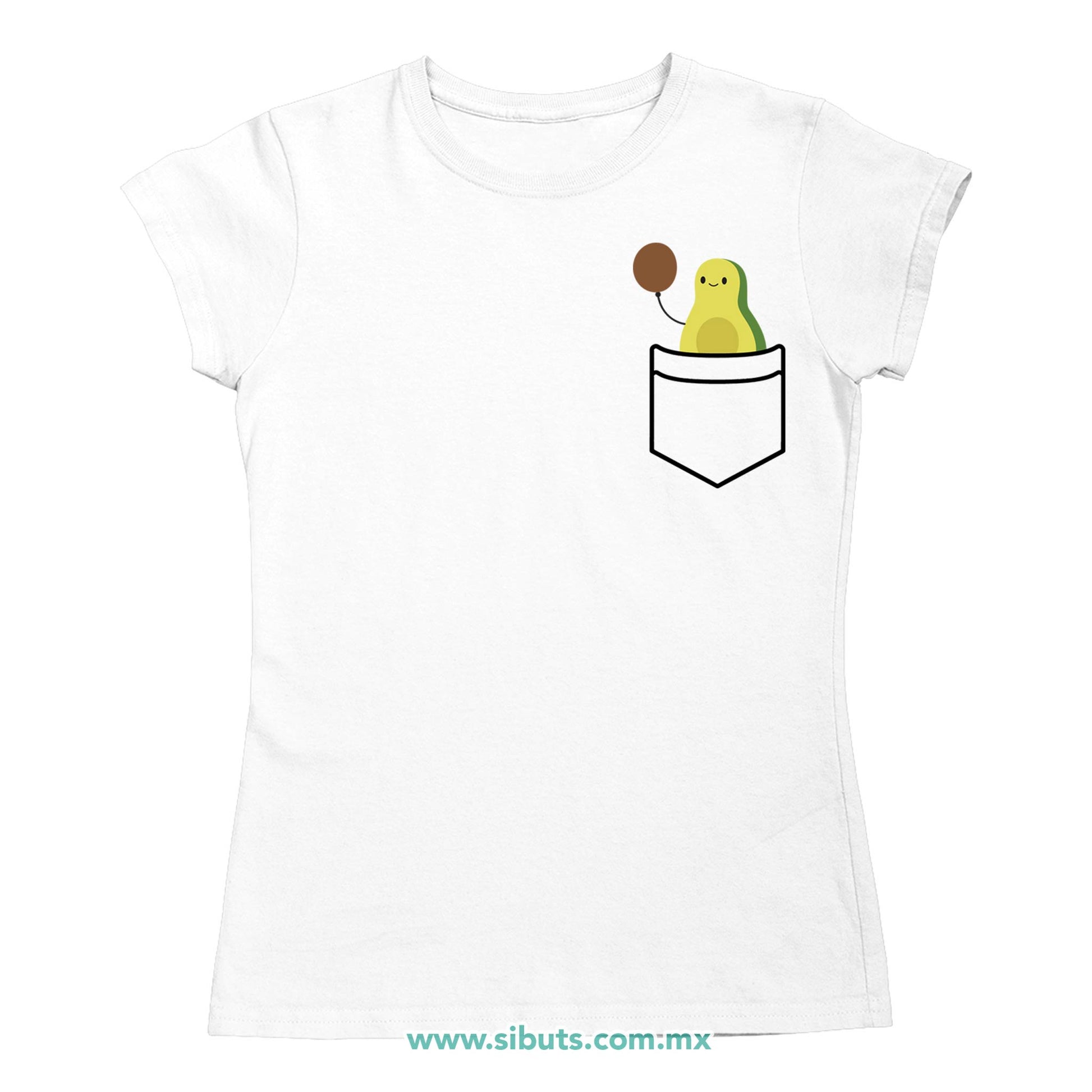 Playera Mujer Aguacate Con Balón