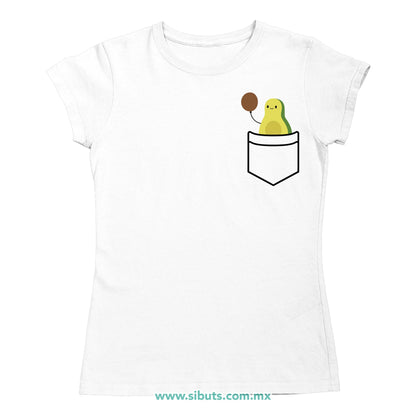 Playera Mujer Aguacate Con Balón