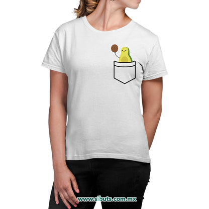 Playera Mujer Aguacate Con Balón