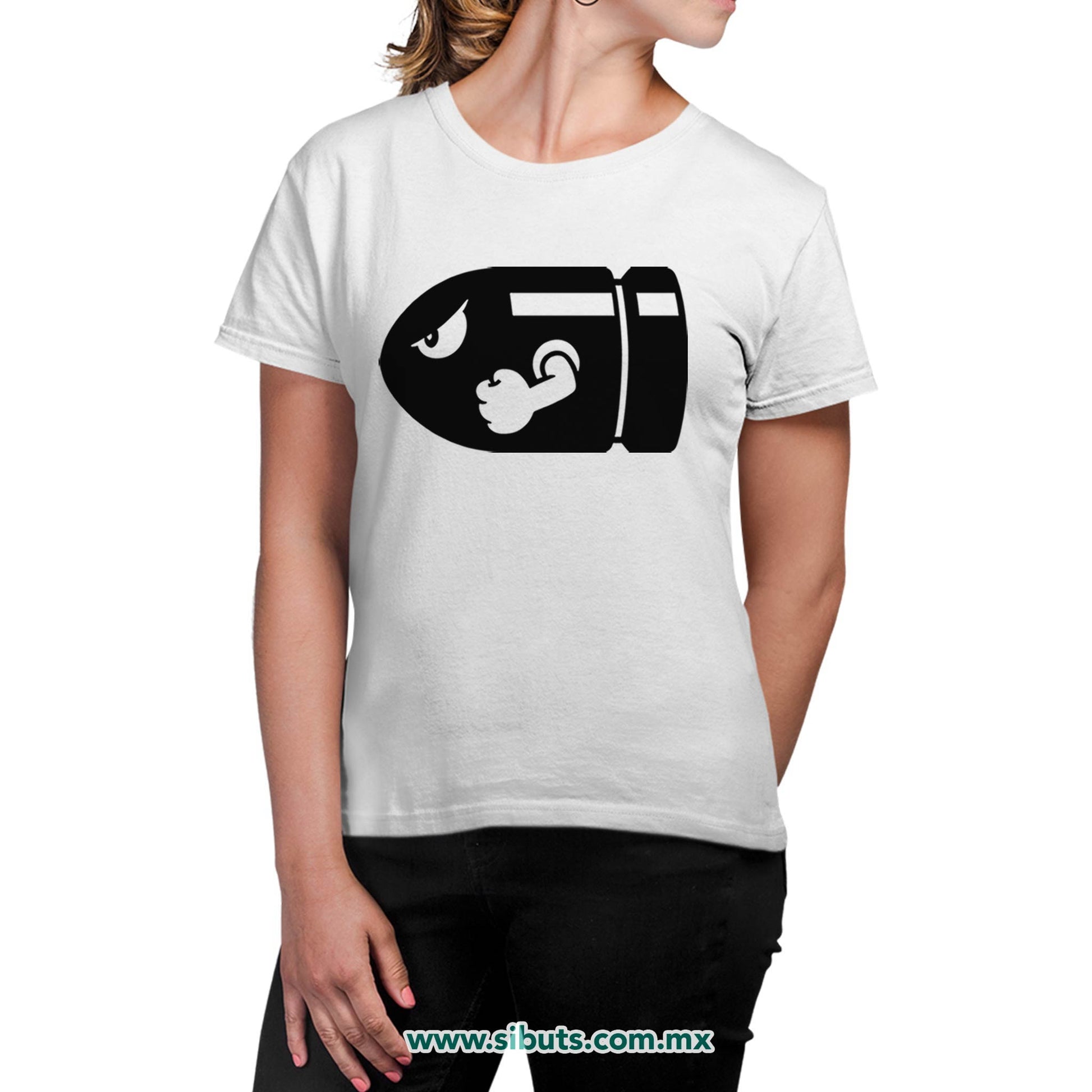 Playera Mujer Super Mario Bross Bullet