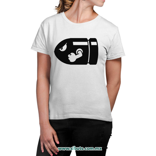 Playera Mujer Super Mario Bross Bullet