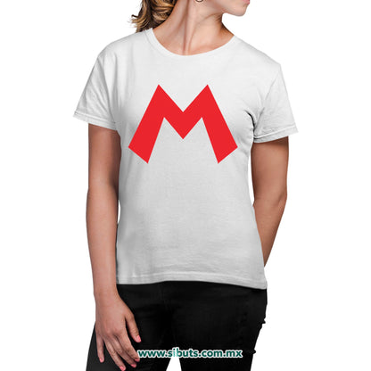 Playera Mujer Super Mario Bross Rojo