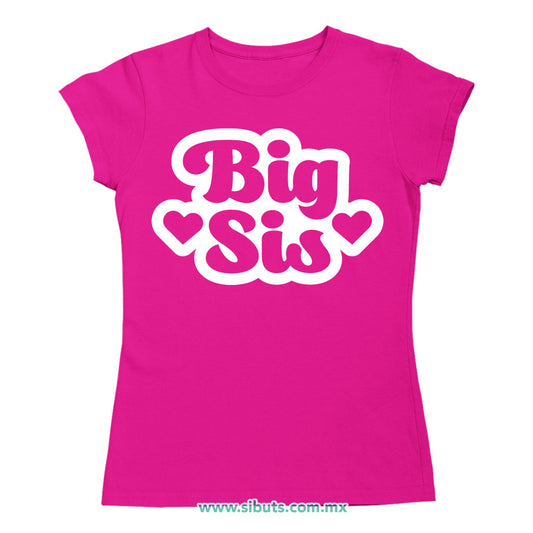 Playera Mujer Big Sis Hermana Mayor