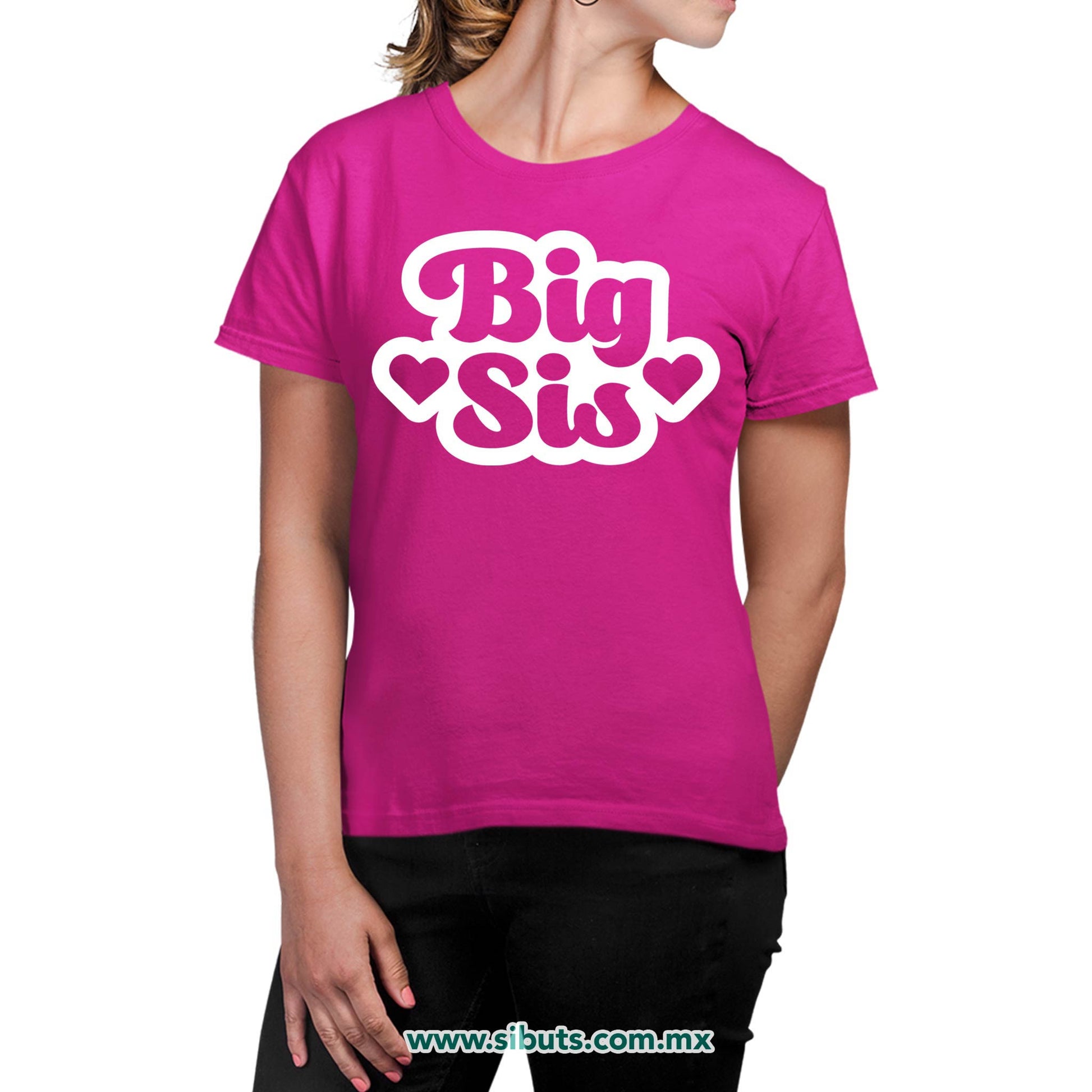 Playera Mujer Big Sis Hermana Mayor