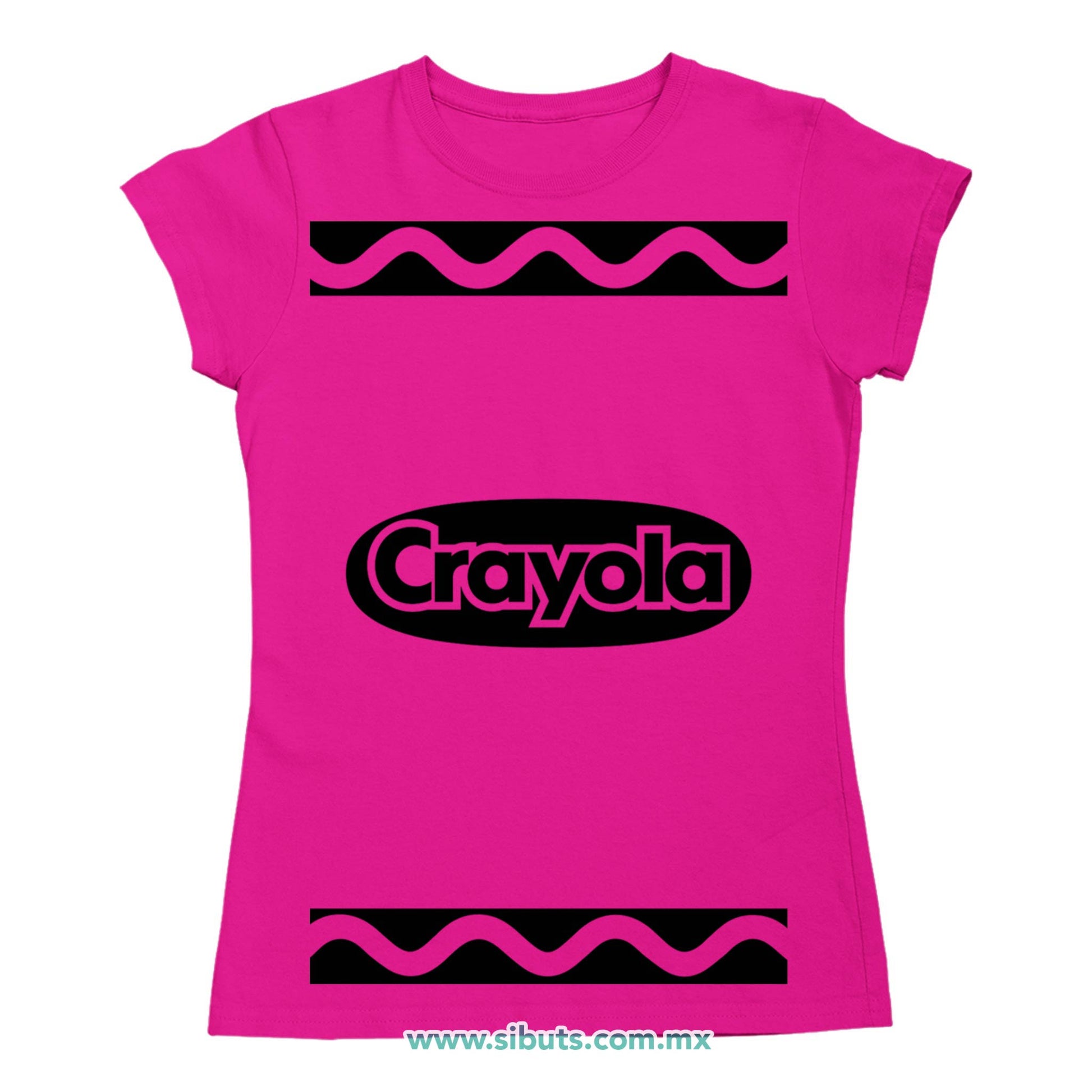 Playera Mujer Crayola Fucsia