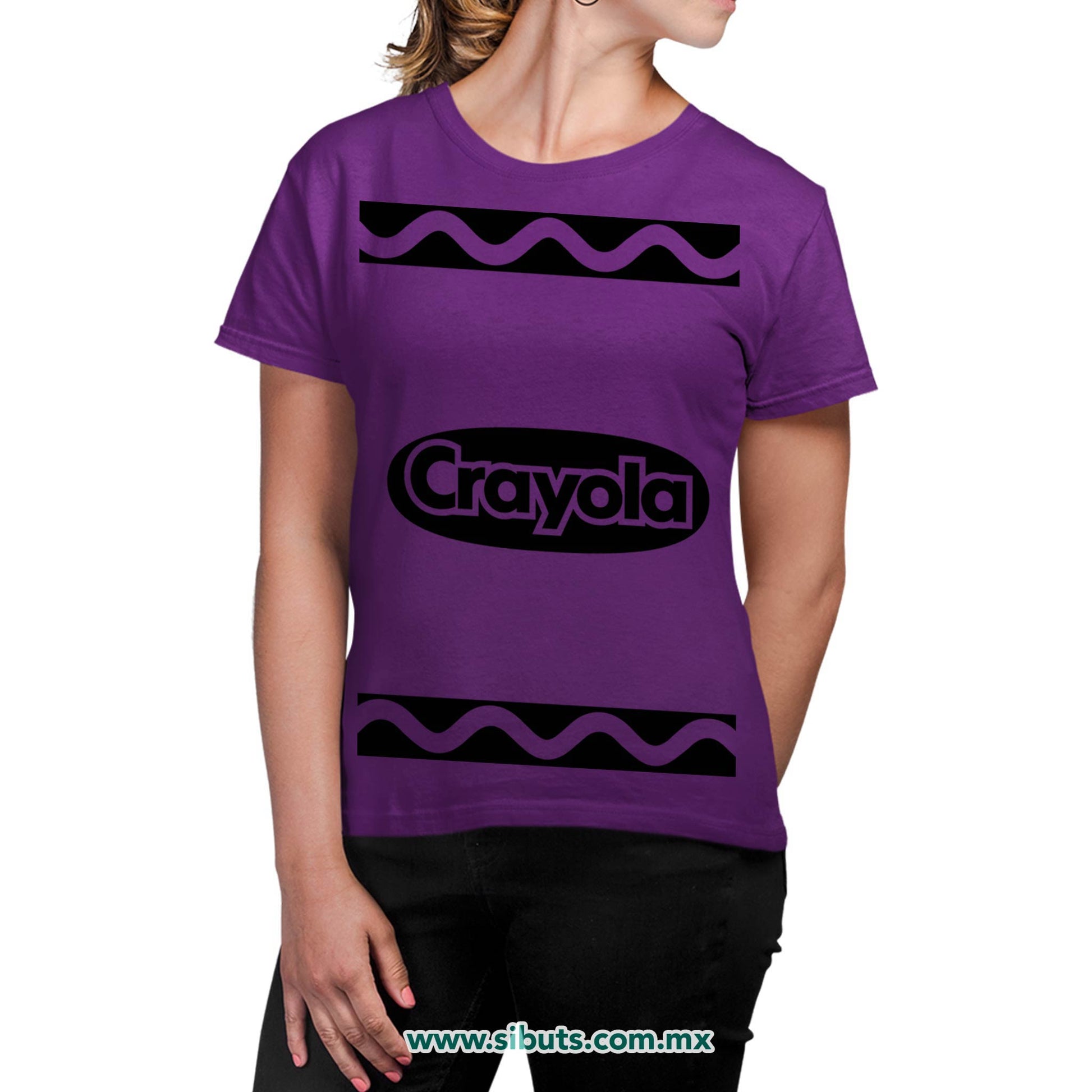 Playera Mujer Crayola Morado