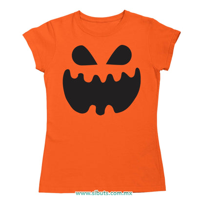 Playera Mujer Halloween Calabaza Pumpkin