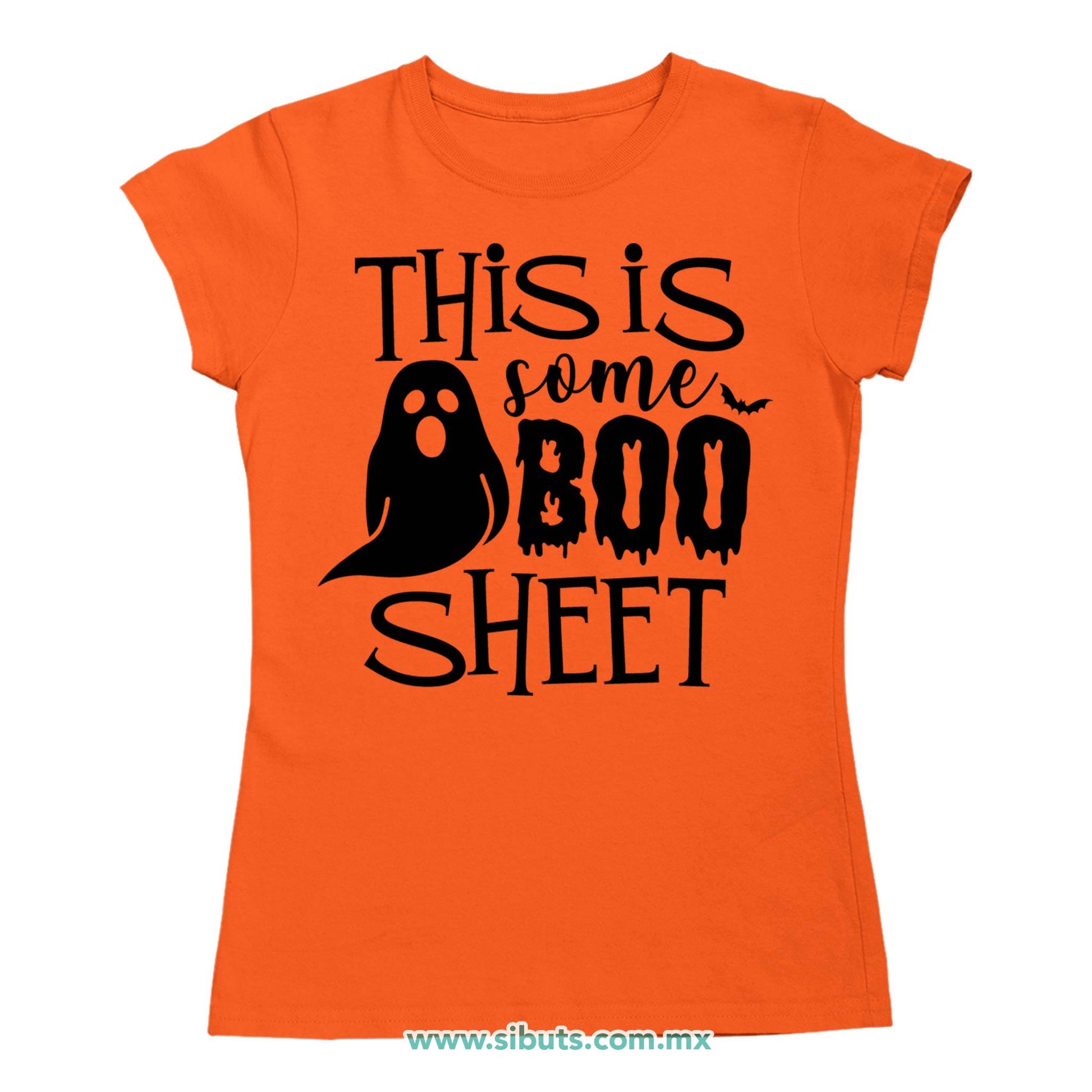 Playera Mujer Halloween This Is Some Boo Sheet