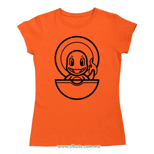 Playera Mujer Pokemon Charmander Point