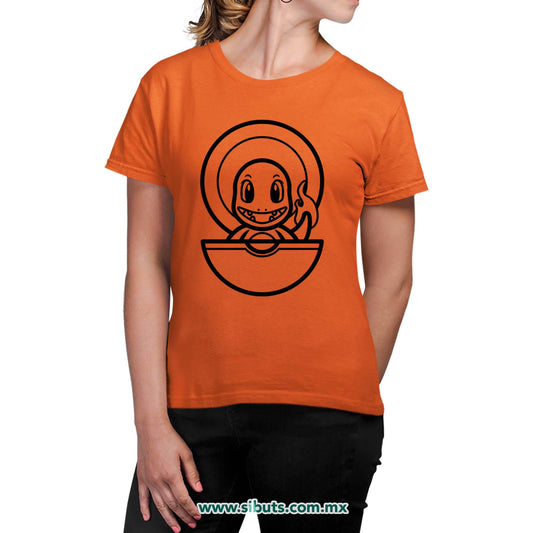 Playera Mujer Pokemon Charmander Point
