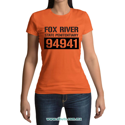 Playera Mujer Prison Break Fox River