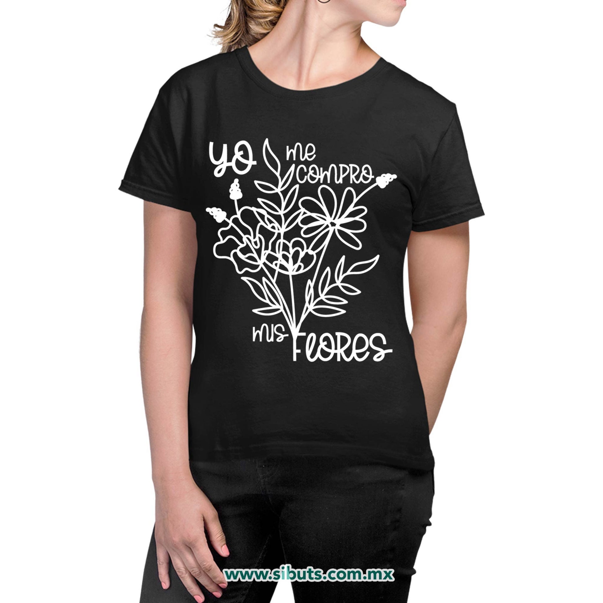 Playera Mujer Feminista Yo Me Compro Mis Flores