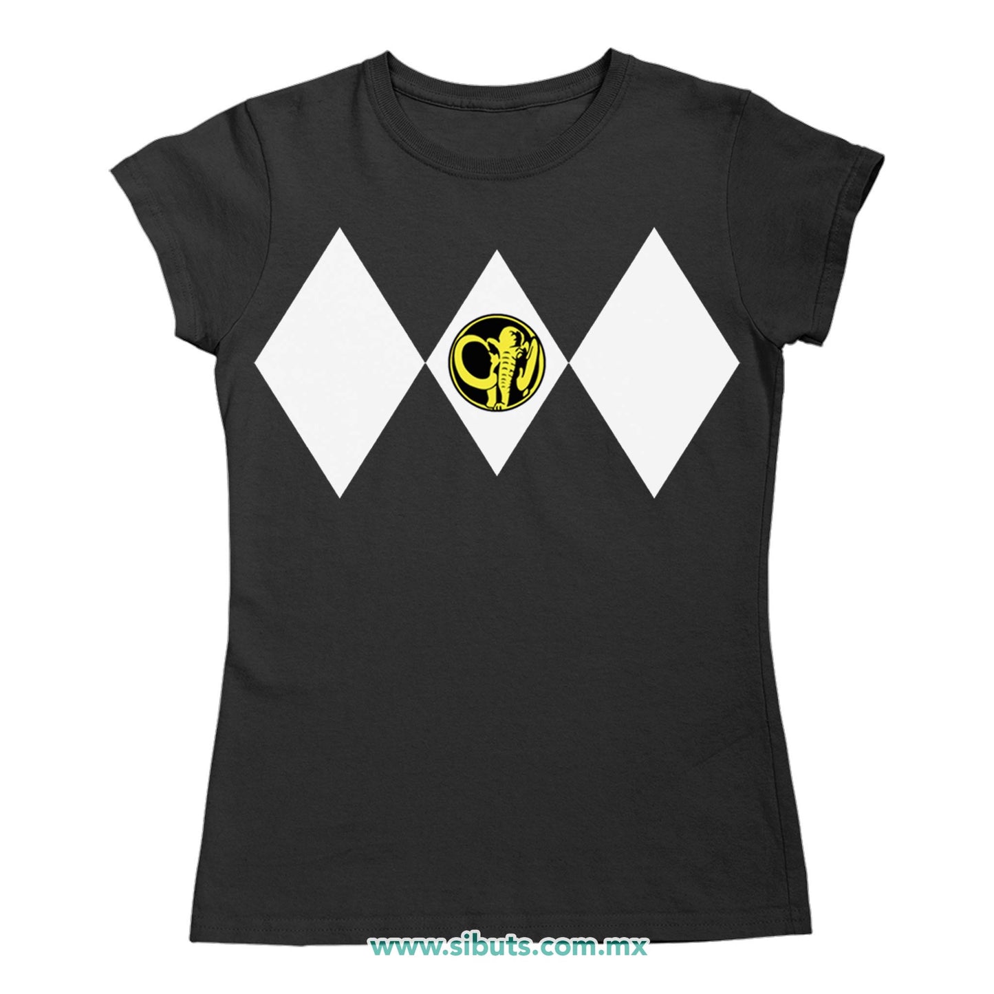 Playera Mujer Power Ranger Negro