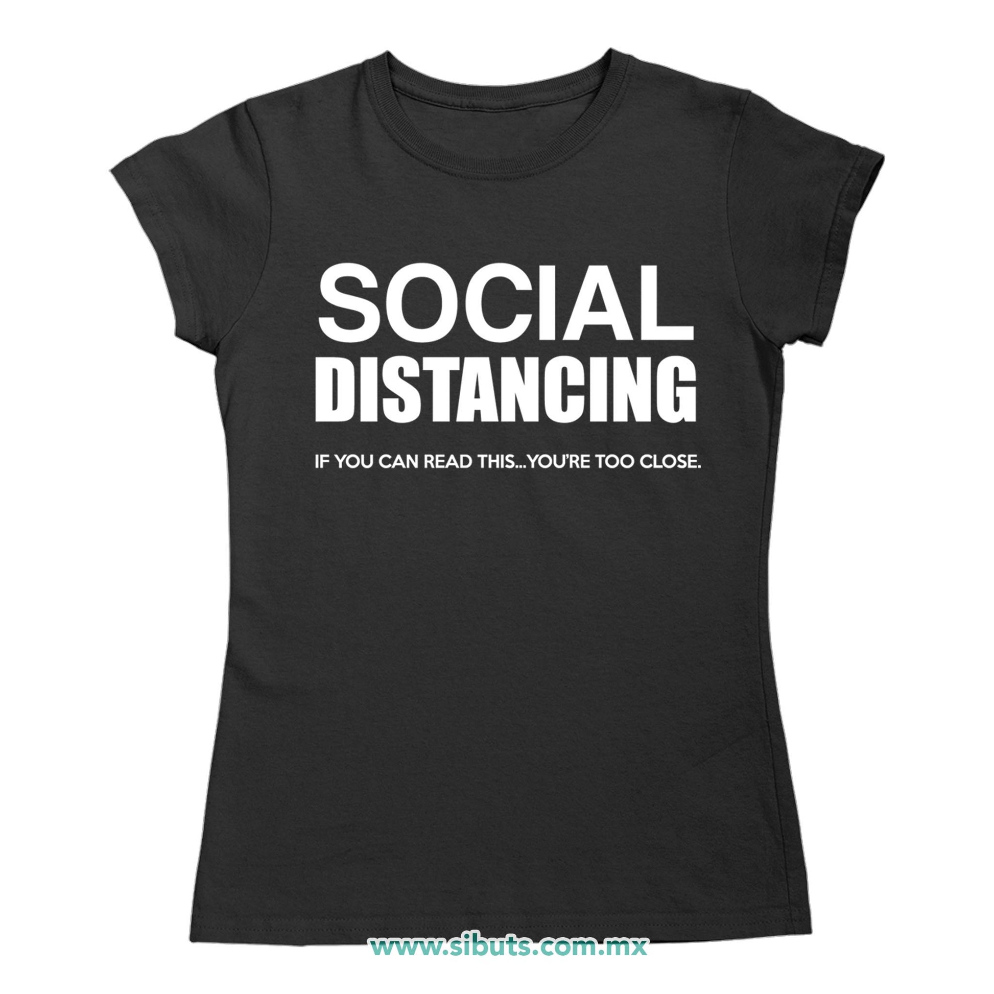 Playera Mujer Social Distancing