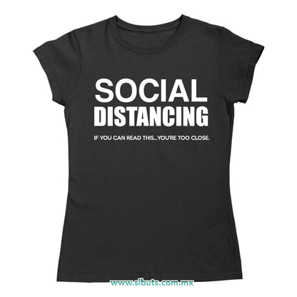 Playera Mujer Social Distancing