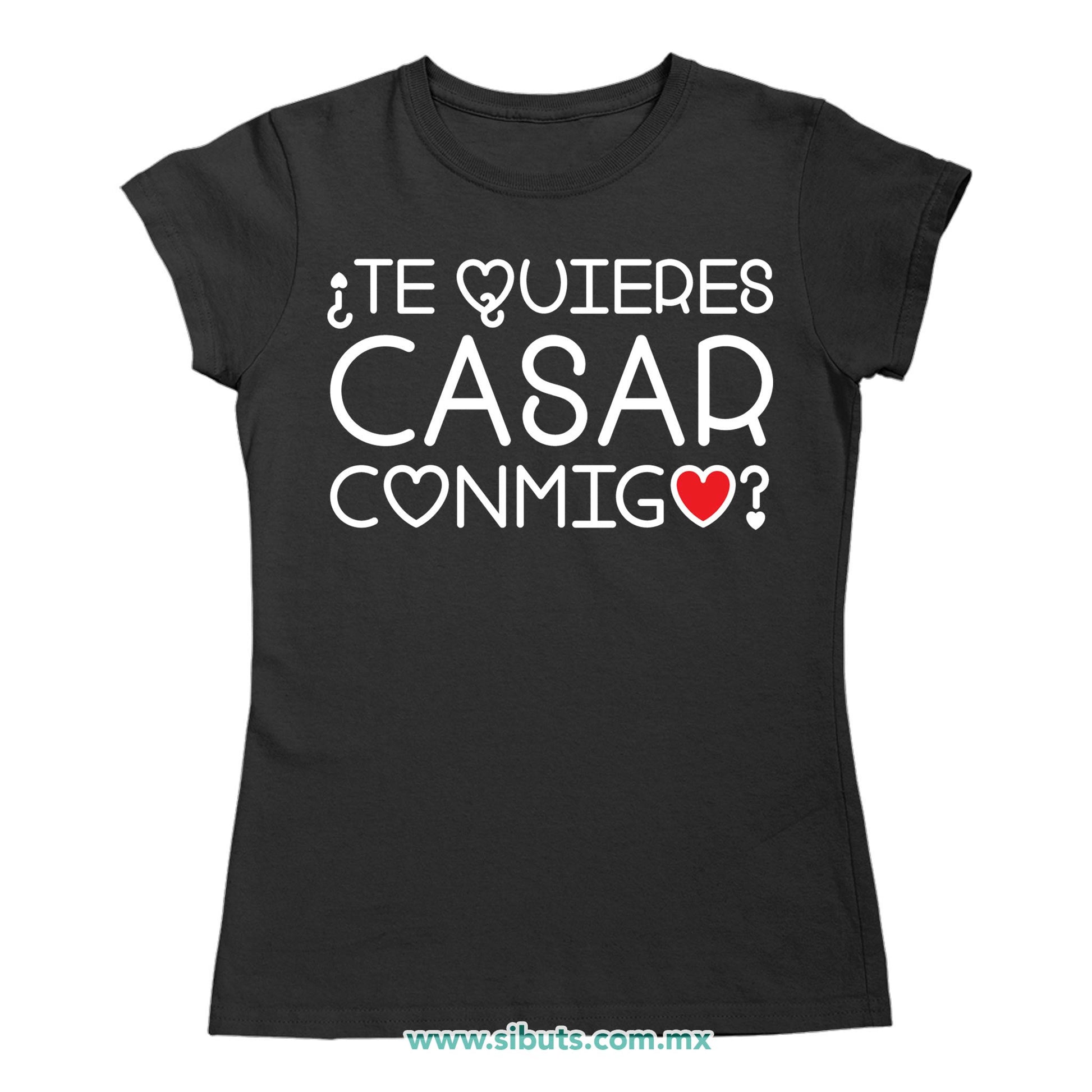 Playera Mujer Te Quieres Casar Conmigo Boda